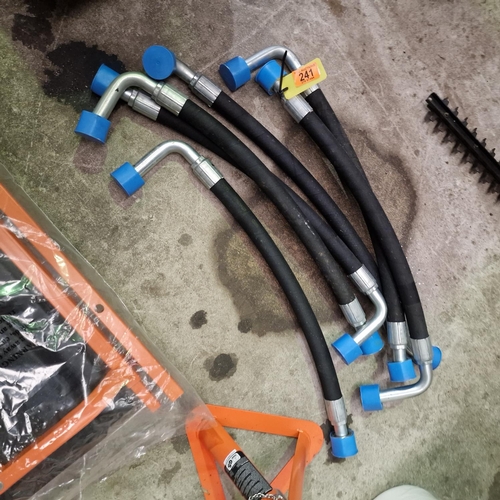 241 - Lot Of Hydraulic Hoses