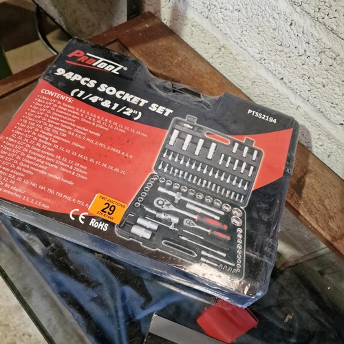 29 - New 94 Pc Socket Set