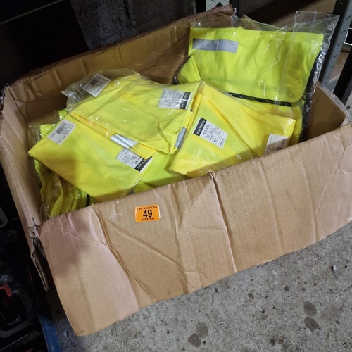 49 - Box Of Hi Vis Vests