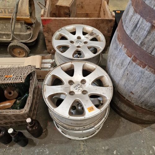 499 - 4 Alloy Rims For Peugeot Partner Van