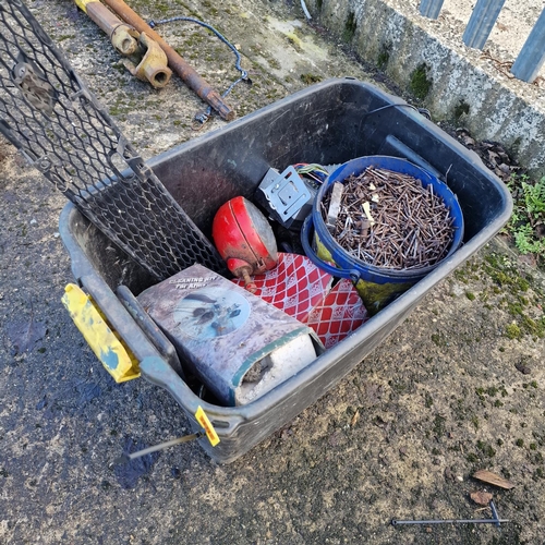 555 - Assorted Crate Lot Of Bolts/Nails etc