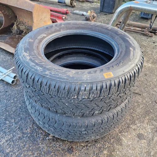 558 - 2x 265/65/R17 Tyres