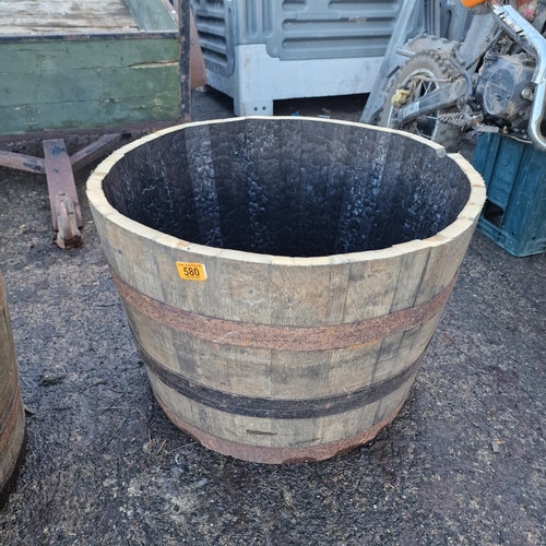 580 - Whiskey Barrell Planter