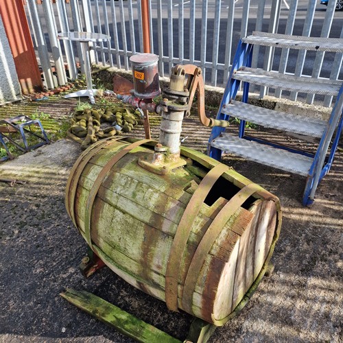 502 - Old Barrell With Sprayer