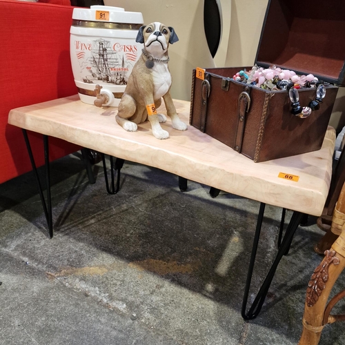 88 - Sycamore Coffee Table With Hair Pin Legs