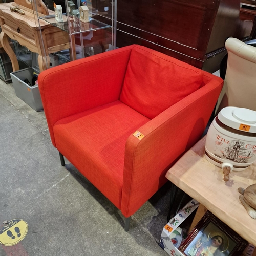 92 - Orange Tub Chair