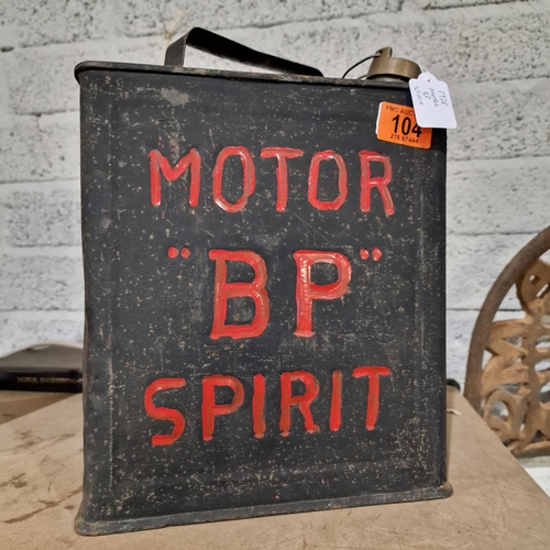 104 - 1928 Motor BP Spirit 2 Gallon Can