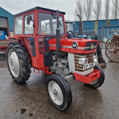 441 - Ferguson 165 With Cab, Very Low Hours - 414, Running Well, Has Been In Storage For A Year, Starts Fi... 