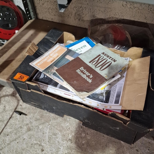 50 - Box Of Old Motorcycle Sport Magazines
