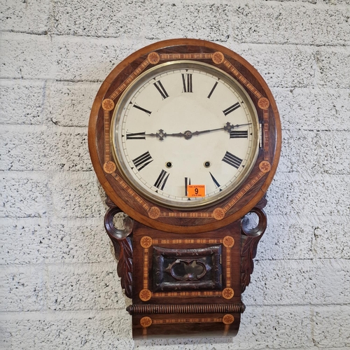 9 - Old Drop Dial Wall Clock