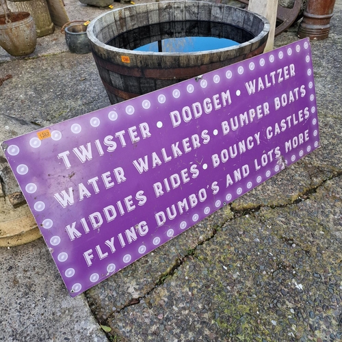 1382 - Fairground sign 5ft x 2ft