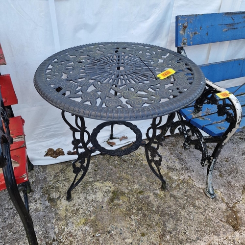 1431 - Cast Iron Garden Table