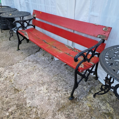 1436 - Victorian Garden Bench 6ft