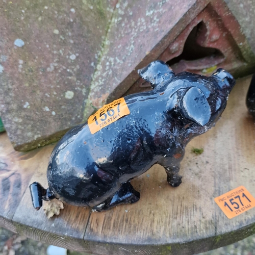1567 - Small Cast Iron Pig