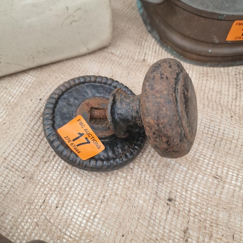 17 - Old Cast Iron Door Knob