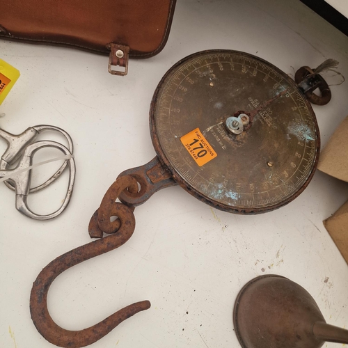 170 - Old Set Of Brass Salter Weighing Scales