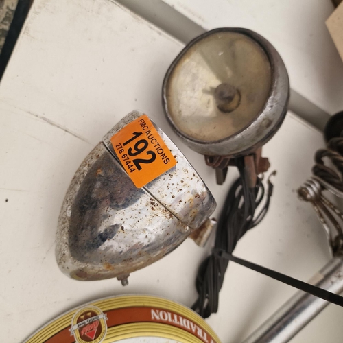 192 - Pair Of Old Cycling Lights