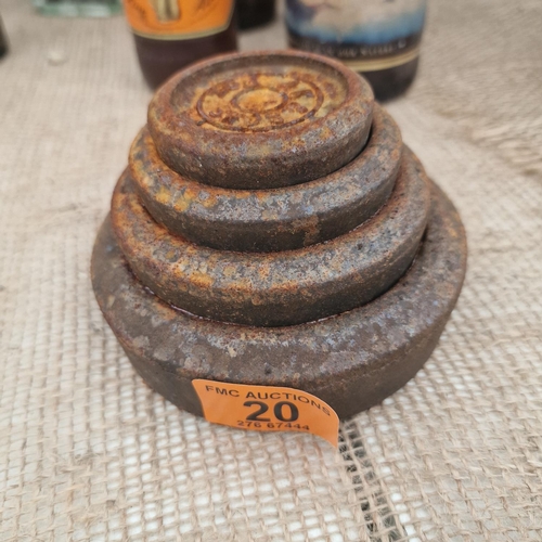 20 - Set Of Vintage Weights