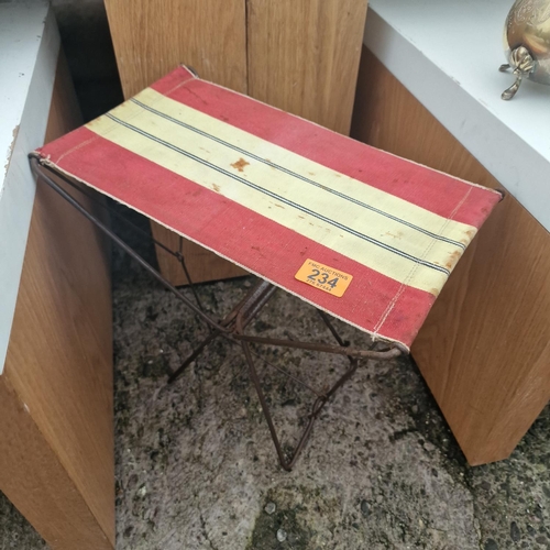 234 - Old Vintage Folding Stool