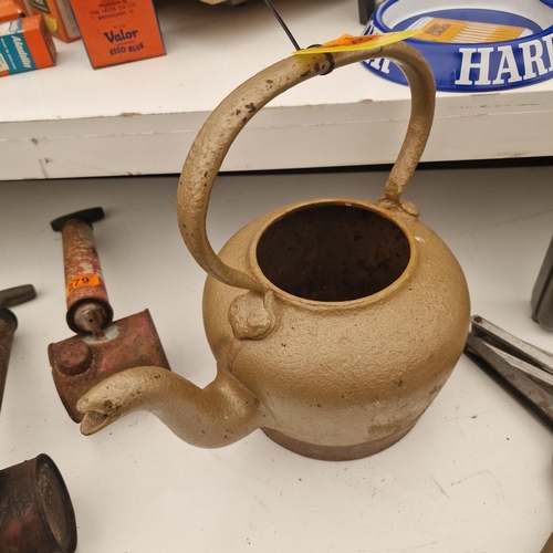 280 - An Old Cast Iron Kettle (No Lid)