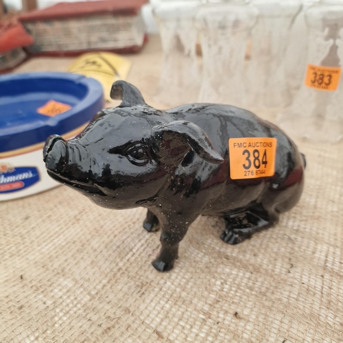 384 - A Cast Iron Pig