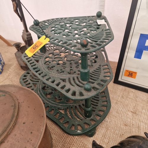 39 - 3 Tier Cast Iron Stand