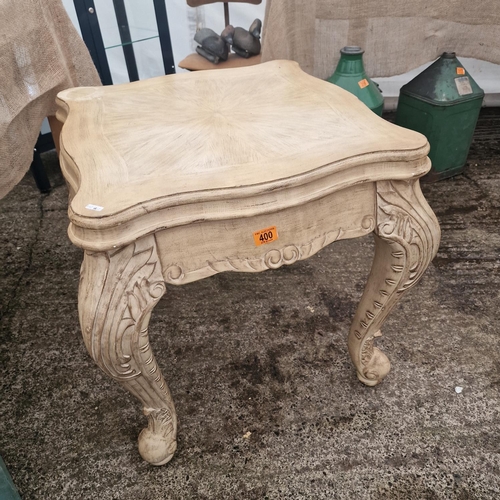 400 - A Carved Side Table