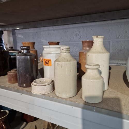 541 - A Sundry Lot Of Clay Bottles