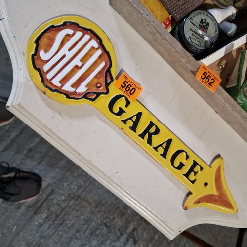 560 - A Shell Garage Sign