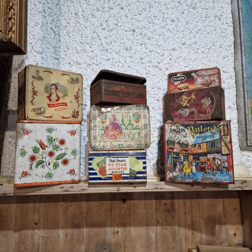 625 - Lot Of Advertising Tin Boxes