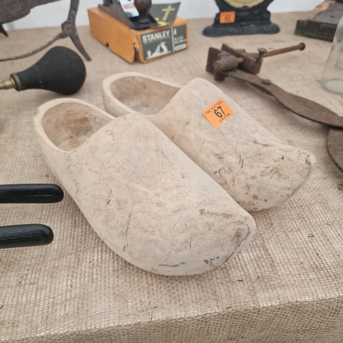 67 - Pair Of Wooden Clogs