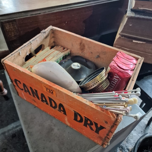 732 - Canada Dry Advertising Crate & Contents