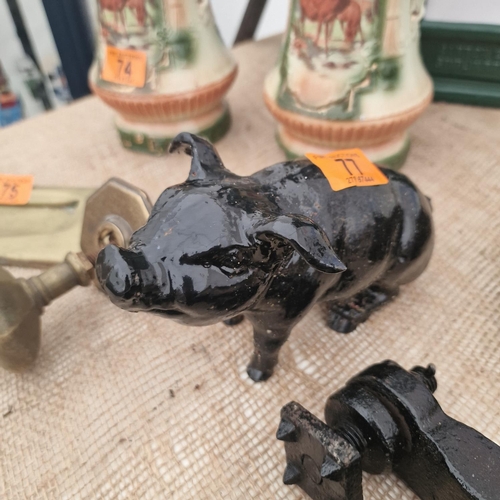 77 - Cast Iron Pig