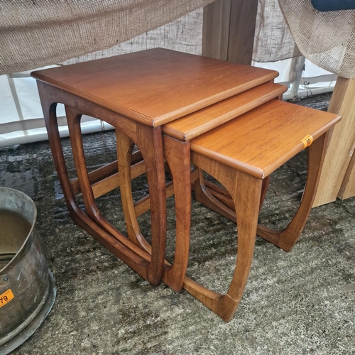 80 - Nest Of 3 Mid Century Tables