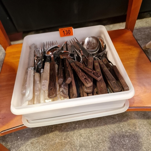 130 - Good Lot Of Assorted Cutlery