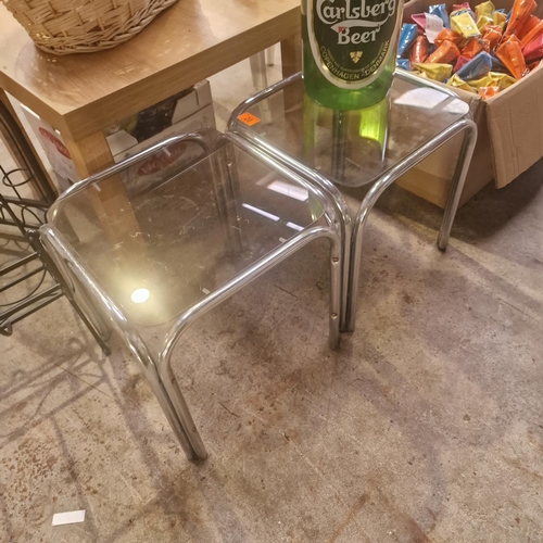 20 - 2 Small Glass Tables