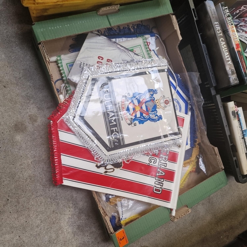 3 - Lot Of Football Pennants