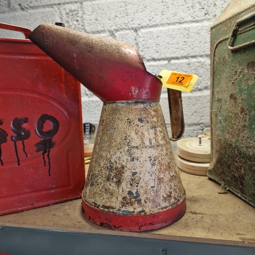 12 - Old Shell Oil Jug