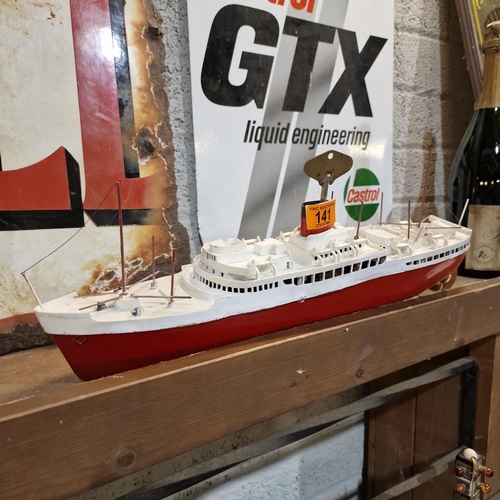 141 - Vintage Triang Wind Up Ship
