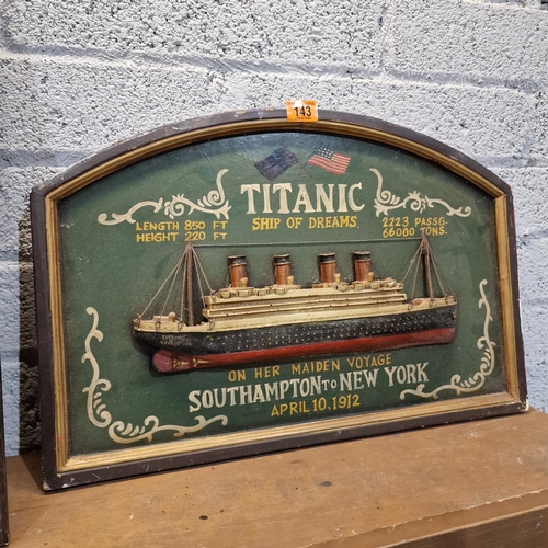 143 - Titanic Ship Of Dreams Wall Plaque