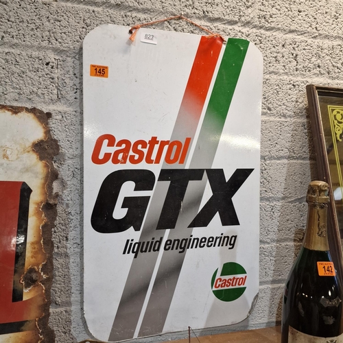 145 - Castrol GTX Double Sided Sign
