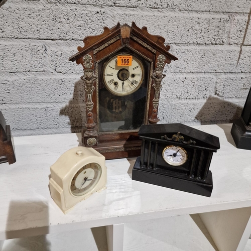 166 - 3 Assorted Clocks
