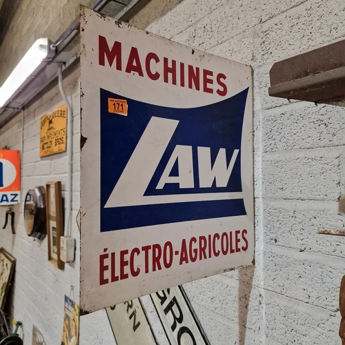 171 - Machine Low Electro Agricoles Double Sided Sign