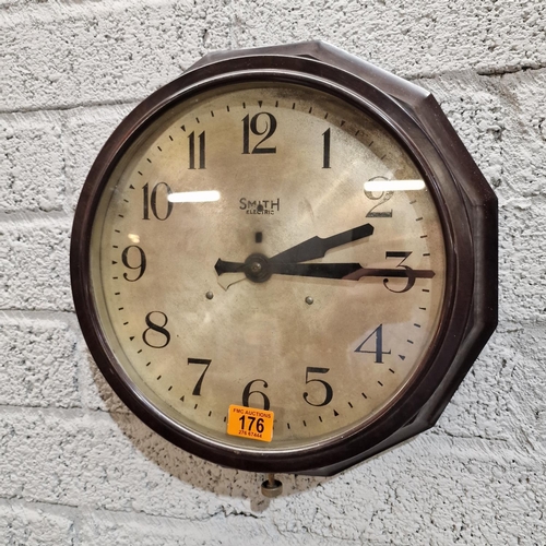 176 - Old Bakelite Smiths Clock