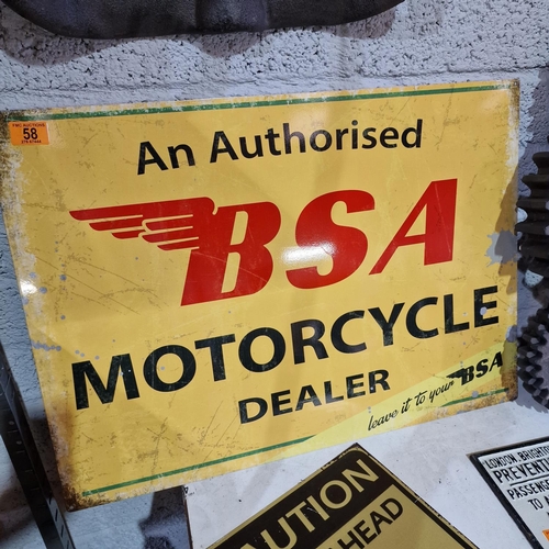 58 - Large BSA Sign
