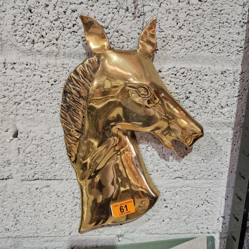 61 - Brass Horses Head