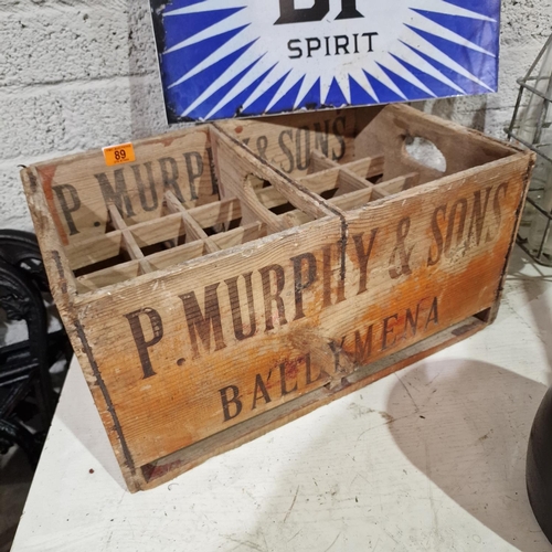 89 - Old  P Murphy & Sons Ballymena Bottle Crate