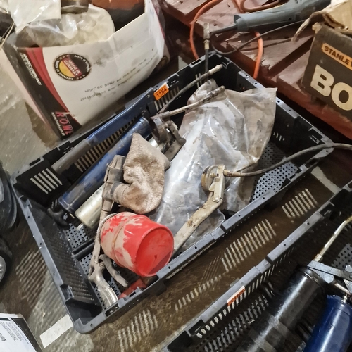 1184 - Crate Of Assorted Grease Guns