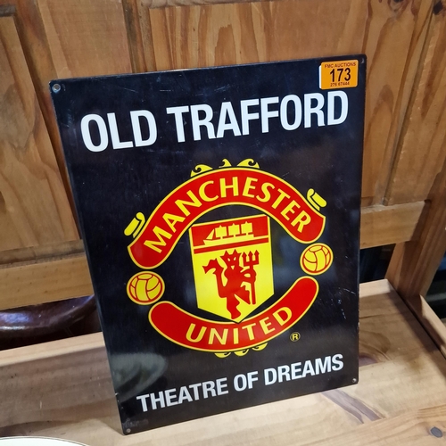 173 - Old Trafford Man Utd Metal Sign