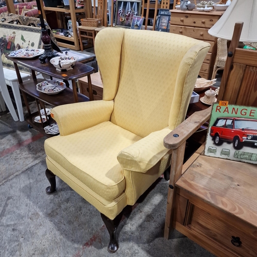 176 - Beautiful Wing Backed Chair